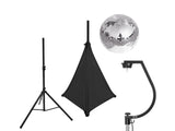 EUROLITE Set spegelkula 30cm med stativ och svart cover för stativ