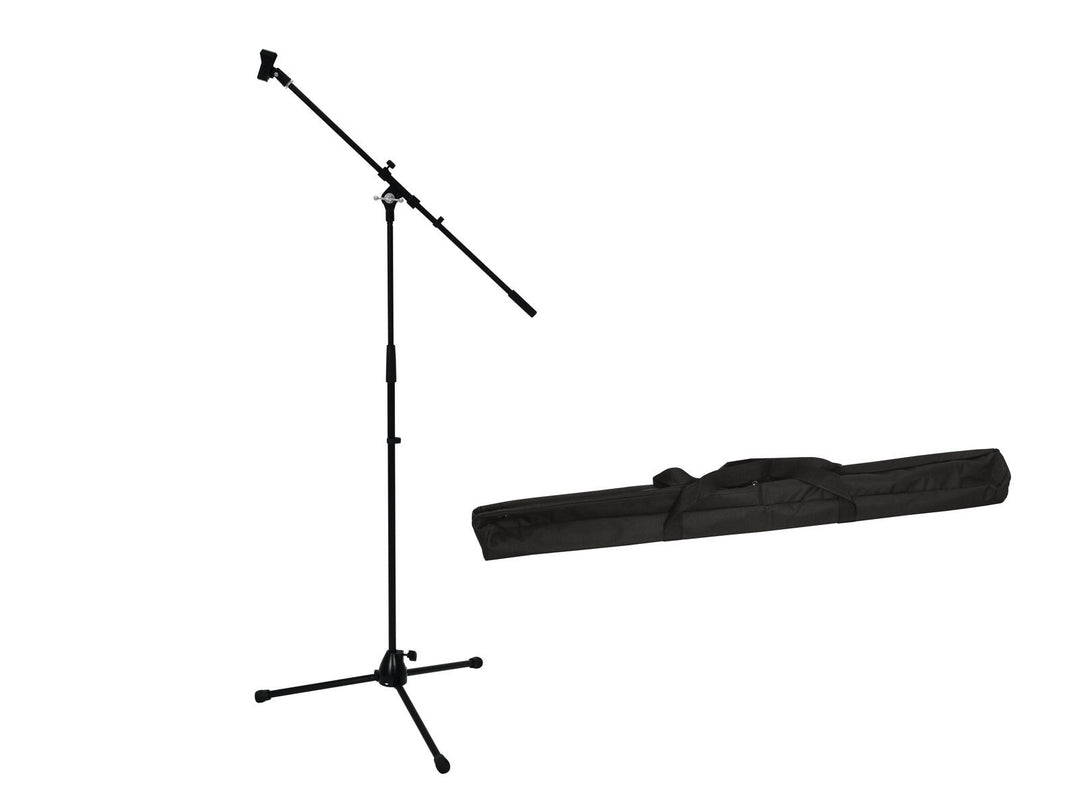 OMNITRONIC Set med mikrofonstativ med bom PRO bk + väska
