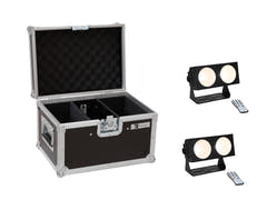 EUROLITE Set med 2x LED CBB-2 COB WW Bar + fodral