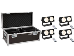 EUROLITE Set 4x LED CBB-2 COB WW Bar + fodral