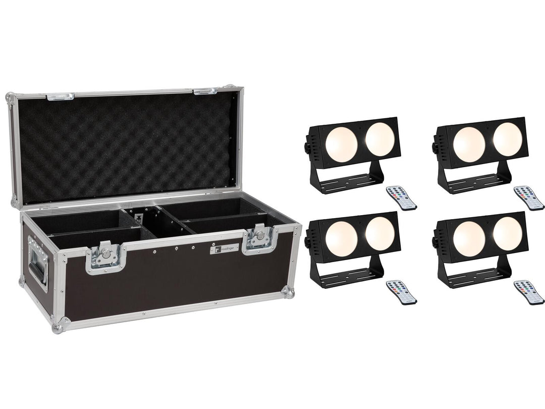 EUROLITE Set 4x LED CBB-2 COB WW Bar + fodral