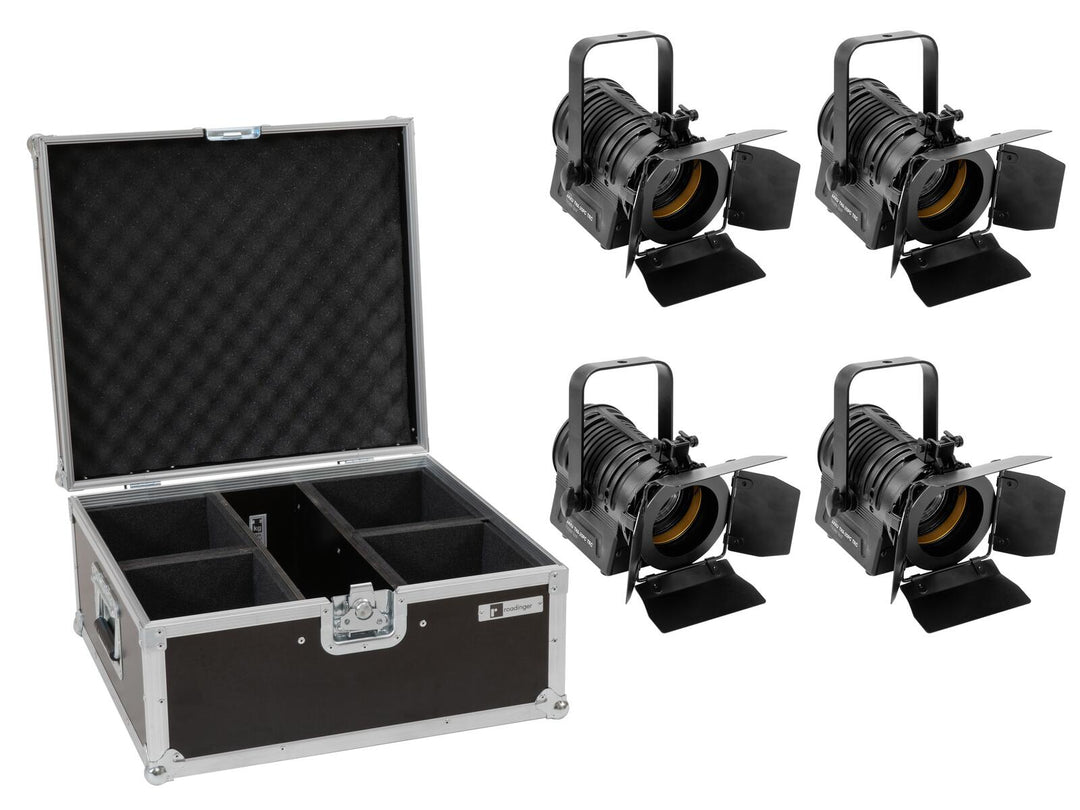 EUROLITE set 4x AKKU THA-20PC TRC Theater Spot bk + väska