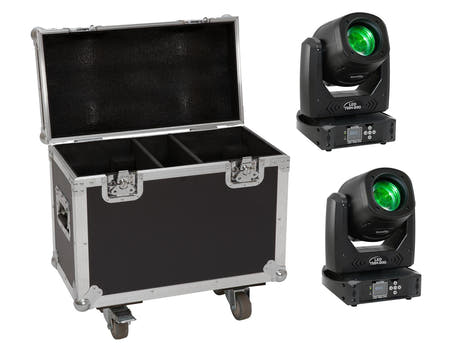 EUROLITE Set 2x LED TMH-B90 + fodral med hjul