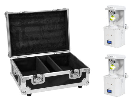 EUROLITE Set 2x LED TSL-350 Scan COB vit + Case