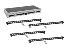 EUROLITE Set 4x LED PIX-16 QCL Bar + väska