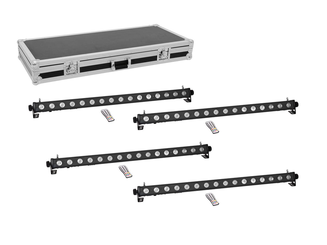 EUROLITE Set 4x LED PIX-16 QCL Bar + väska