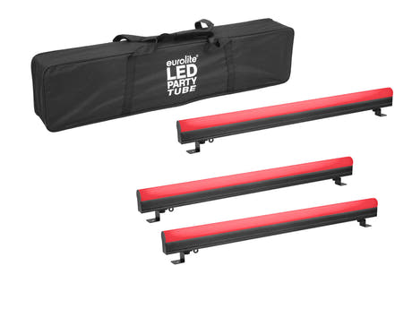 EUROLITE Set 3x AKKU PT-100/32 Pixel DMX Tube + Soft Bag