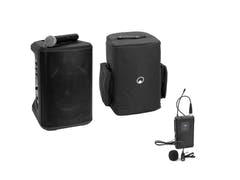 OMNITRONIC Set PORTY-8A trådlöst PA-system + Bodypack Transmitter inkl. Lavalier Microphone + Soft Bag