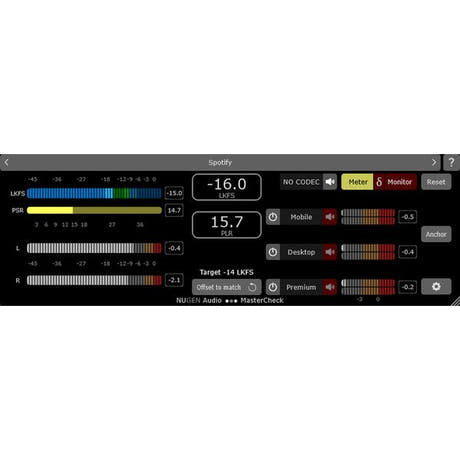 NUGEN MasterCheck > MasterCheck 2 UPPGRADERING