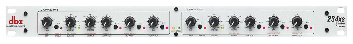 dbx 234XS Stereo 2/3 Way, Mono 4-Way Divider