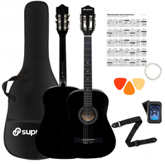 Suprimo CGS1 BK Klassisk Gitarrer 4/4 – Svart