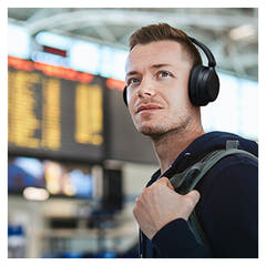 JVC HA-S75 Over Ear Noise Cancelling Headphones svart