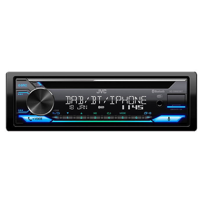 JVC KD-DB922BT bilradio med CD/RDS-tuner DAB+/DMB 4x50w