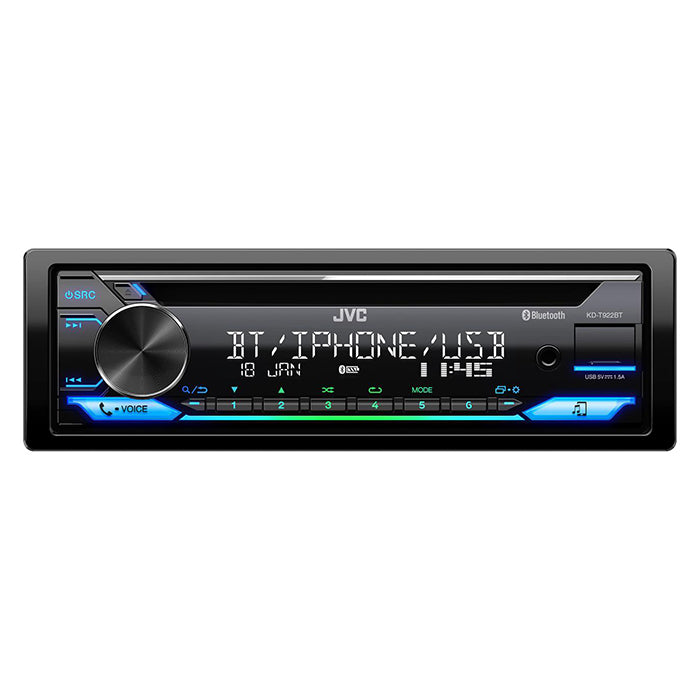 JVC KD-T922BT bilradio med CD/RDS-tuner