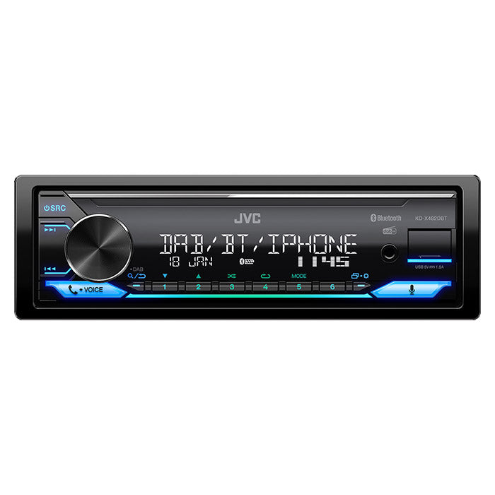 JVC KD-X482DBT bilradio med RDS DAB+ och Bluetooth