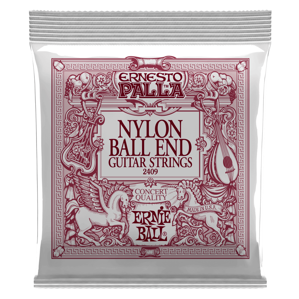Ernie Ball Ernesto Palla Black Nylon Gold Ball Gitarrsträngar (Klassiska)