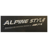 Alpine Style emblem svart/krom