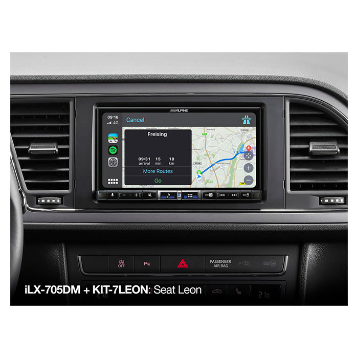 Alpine ILX-705DM trådlös Apple Carplay 2-DIN 7"