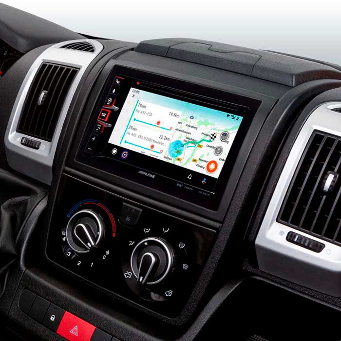 Alpine INE-W611DC 2-DIN multimediaenhet med truckkort