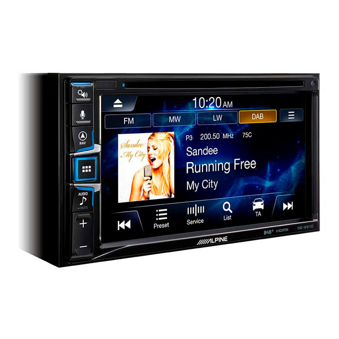 Alpine INE-W611DC 2-DIN multimediaenhet med truckkort
