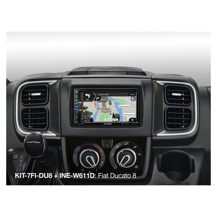 Alpine KIT-7FI-DU8 Kit 7" Fiat Ducato modell 8 2022-