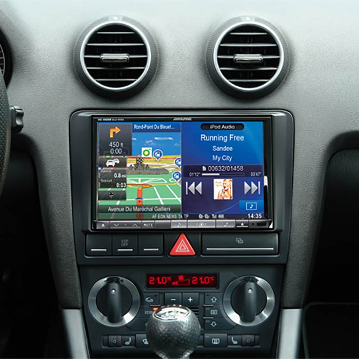2-DIN 8" kit för Audi A3 med display