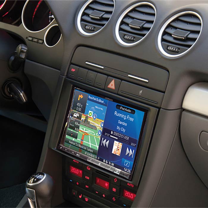 2-DIN 8" kit för Audi A4 med display