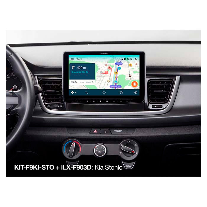 Alpine 9" monteringssats Kia stonic 2017->