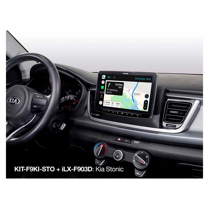 Alpine 9" monteringssats Kia stonic 2017->