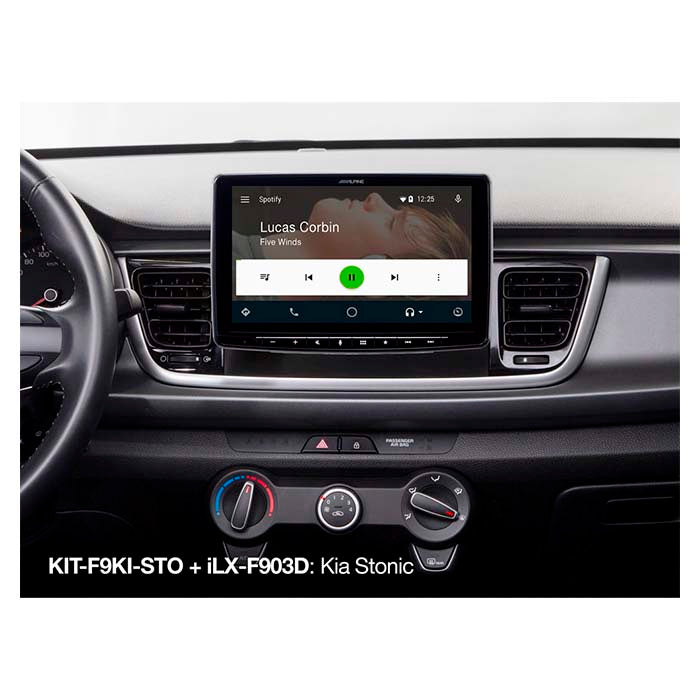 Alpine 9" monteringssats Kia stonic 2017->