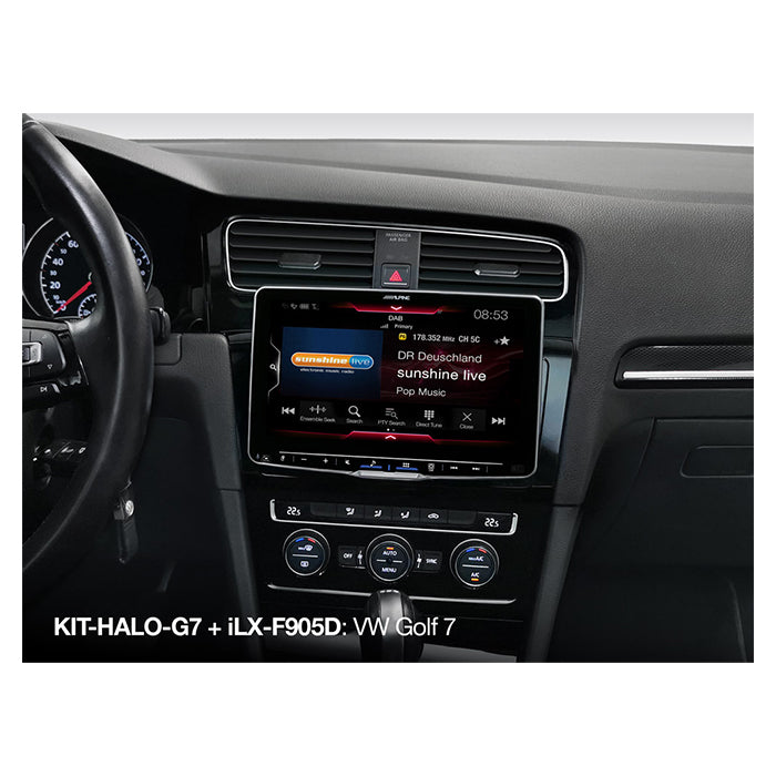 Alpine-kit för HALO 9 och HALO 11 till VW Golf 7