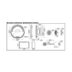 Alpine R2-S652 16.5CM PRO 2-vägs komponentsystem med högtalare