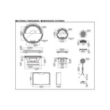 Alpine R2-S653 16.5CM PRO 3-vägs komponentsystem med högtalare