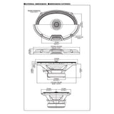 Alpine R2-S69 6x9" högtalare 2-vägs koaxial