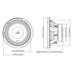 Alpine S2-W10D2 10" subwoofer dubbla 2 ohm