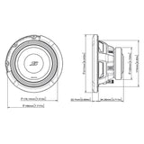 Alpine S2-W8D4 8" subwoofer dubbla 4 ohm