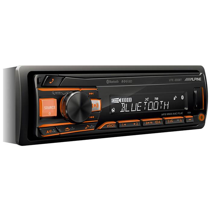ALPINE UTE-200BT Bilradio med Bluetooth och USB 