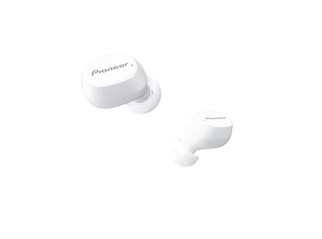 Pioneer SE-C5TW-W trådlösa in-ear Bluetooth hörlurar (vita)