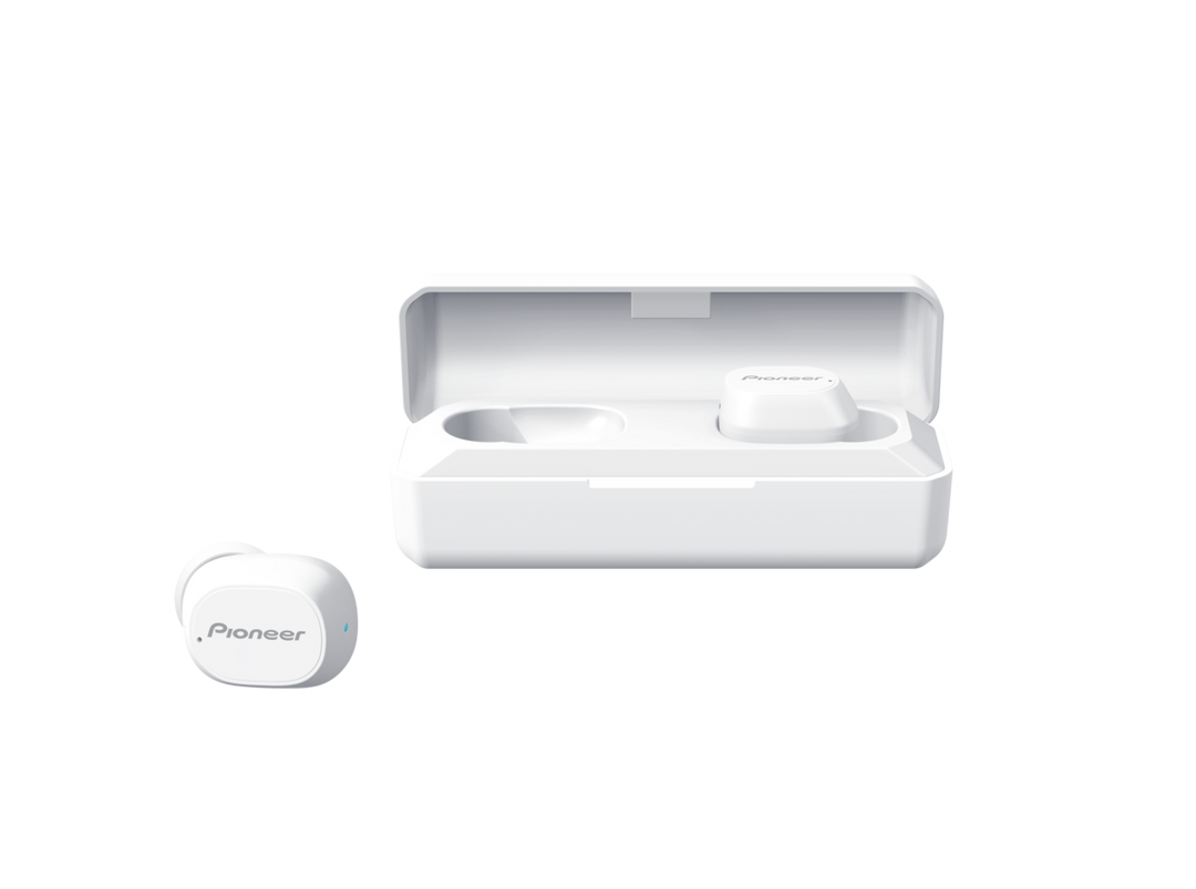 Pioneer SE-C5TW-W trådlösa in-ear Bluetooth hörlurar (vita)