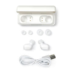 Pioneer SE-C5TW-W trådlösa in-ear Bluetooth hörlurar (vita)