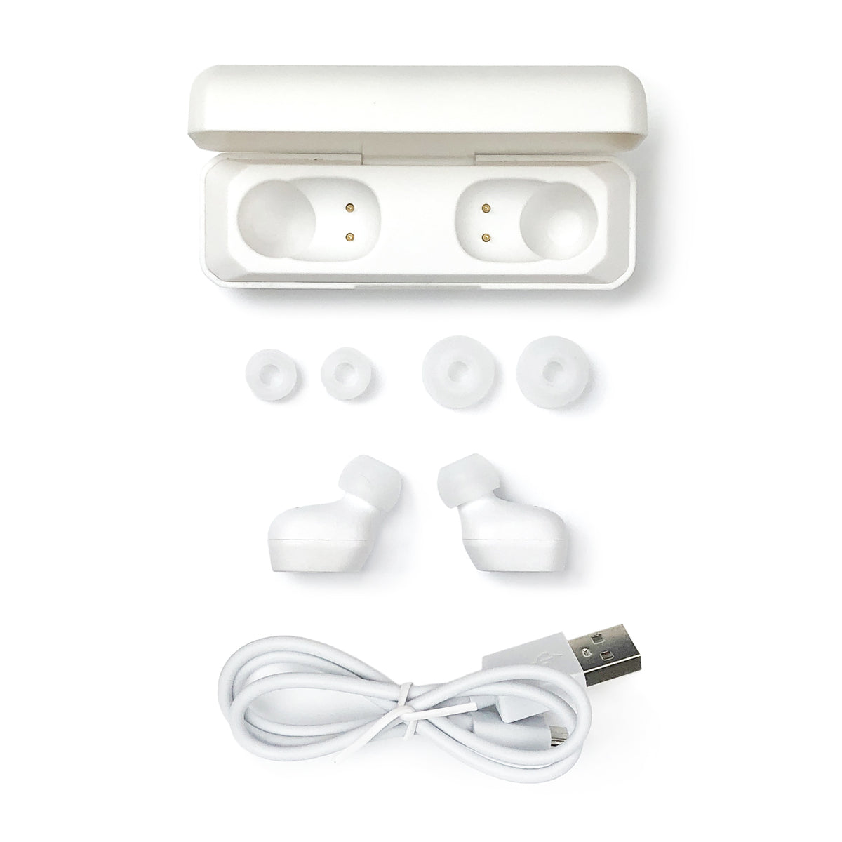 Pioneer SE-C5TW-W trådlösa in-ear Bluetooth hörlurar (vita)