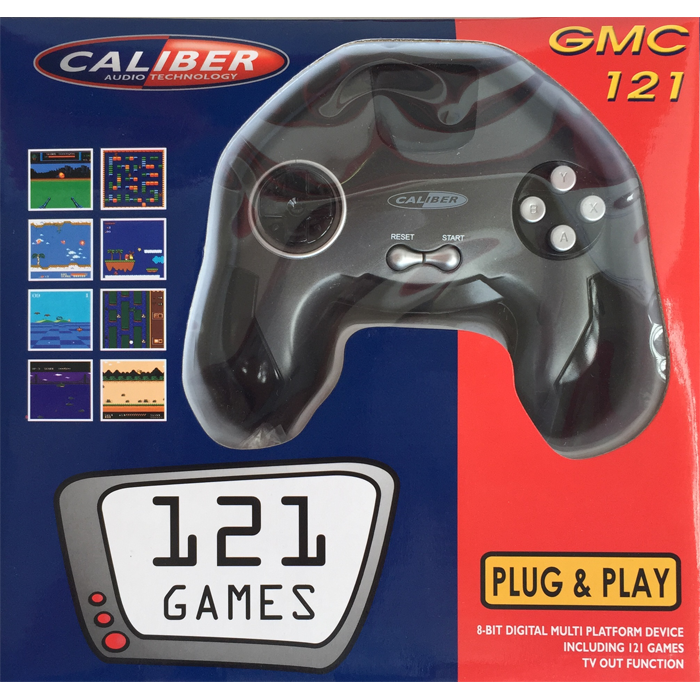 Caliber spelkonsol - inkl. 121 spel