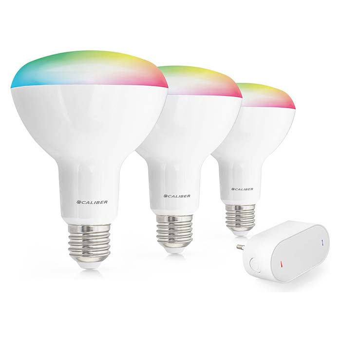 Caliber BR30 smart home-startpaket LED-lampa vit/multi