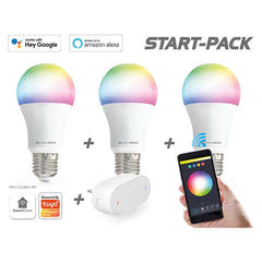 Caliber E27 Smart Home-startpaket LED-lampor vit/multi