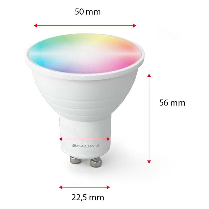 Caliber GU10 Smart Home LED-lampor vit/multicolor