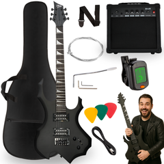 V-TONE EGS 39 MBK elektrisk gitarrpaket 4/4, svart