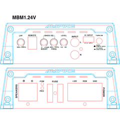 24 volt Ampire monoblock - Förstärkare för lastbil