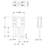 Ampire Tap til MICRO2-sikring 10A (ACZ) - 1 Stk.