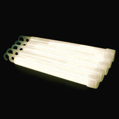25 st Glowsticks 6'' med snöre (Vit)