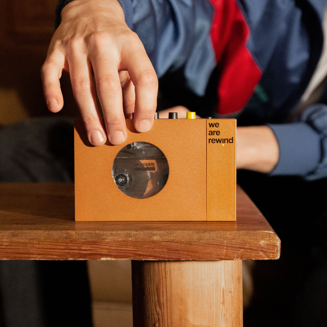 We Are Rewind Kassettspelare med Bluetooth (orange)